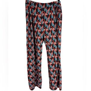 Wildfang Empowered trousers 10 muliti color geometric print